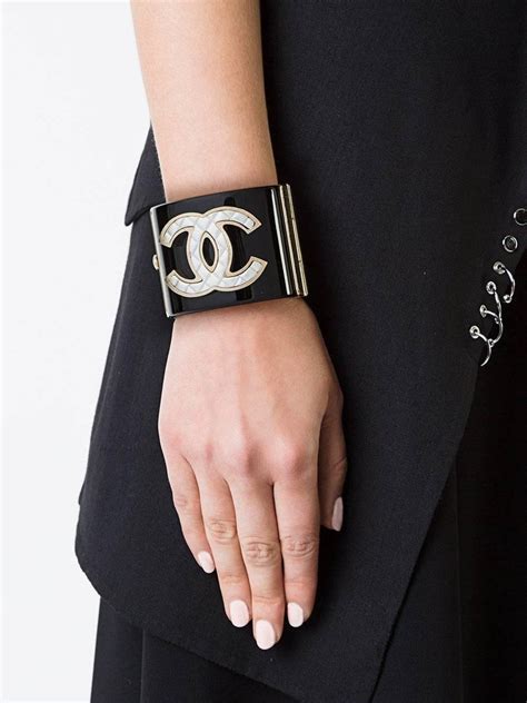 chanel black bangle|Chanel bangle bracelet price.